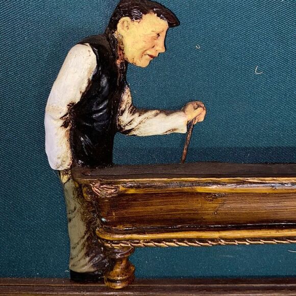 Vintage 1970s Billiard Pool Ball Wooden Coat Rack/ Shelf Wall Display 37x13x12 - Picture 9 of 11